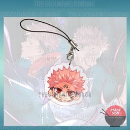(mua 1 tặng 1) ( ĐẦU CHIBI ) Móc dây treo điện thoại JUJUTSU KAISEN anime chibi mica trong acrylic móc khóa 7