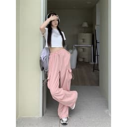 (MẶC ĐƯỢC 2KIỂU) QUẦN KAKI ỐNG RỘNG TÚI HỘP- JOGGER DÂY RÚT GẤU m014 4