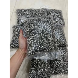 Khoen mắt cáo 10mm (lọt lòng 9mm) Hàng Sắt Khuy bấm bạt, túi giấy Bịch 1 kg (Khoảng 1500 cái) 1