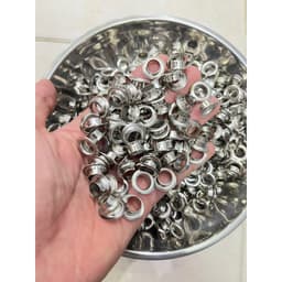 Khoen mắt cáo 10mm (lọt lòng 9mm) Hàng Sắt Khuy bấm bạt, túi giấy Bịch 1 kg (Khoảng 1500 cái) 3