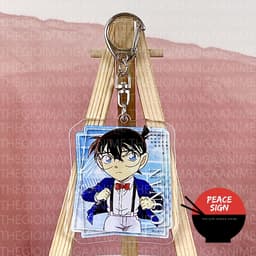 Mua 1 tặng 1 (KHUNG GALAXY) Móc khóa DETECTIVE CONAN Thám Tứ Lừng Danh keyring mica acrylic in hình anime chibi 7
