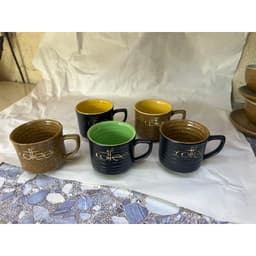 Giá Sỉ tại xưởng sản xuất Bộ Bếp tách đun hâm nóng TAI RƠI cafe gốm sứ Bát Tràng Size 180ml 6