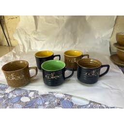 Giá Sỉ tại xưởng sản xuất Bộ Bếp tách đun hâm nóng TAI RƠI cafe gốm sứ Bát Tràng Size 180ml 5