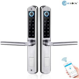Khóa điện tử vân tay thông minh 2 chiều 2 mặt cho cửa nhôm Xingfa A210, điều khiển qua APP TTLOCK. 1