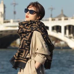 Khăn Choàng Cổ FD Cao Cấp, Khăn Choàng Cổ Chất Len Ép Mềm 4