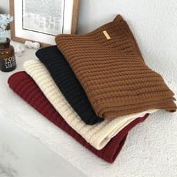 [Nowship2h] Khăn Choàng Cổ Len (Khăn Cashmere Len) Cao Cấp Giữ Ấm Mùa Đông - 40x180cm - Handmade - Mã LN004 8