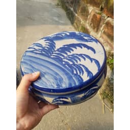 kỉ sứ, đôn sứ vẽ họa tiết sơn thủy giả cổ, kệ, kỉ trắng kê chậu cây, đồ dùng, đế kê bình hút lộc, lọ hoa 7