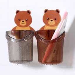 Khay dán tường Việt nhật đựng đũa hoặc bàn chải hình gấu 7