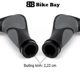 Tay nắm xe đạp, tay nắm xe đạp thể thao ( ĐỦ ĐỒ LẮP ) FULL CAO SU TÌ TAY SIZE TO CHỐNG MỎI mã TS03 8