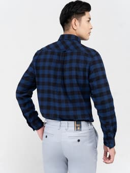 Áo sơ mi Nam dài tay -Sơ mi nam vải Cotton cà bông dày dặn DGCs - WASDBB04M 1