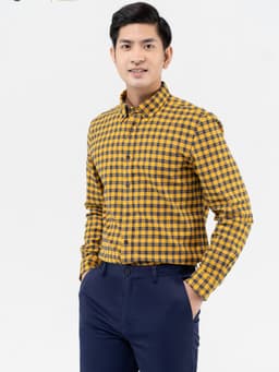 Áo sơ mi Nam dài tay -Sơ mi nam vải Cotton cà bông dày dặn DGCs - WASDBB04M 6