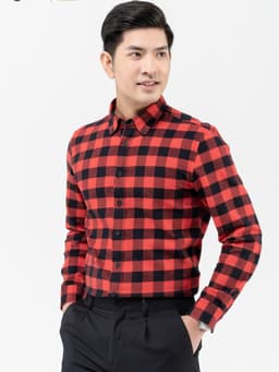 Áo sơ mi Nam dài tay -Sơ mi nam vải Cotton cà bông dày dặn DGCs - WASDBB04M 8