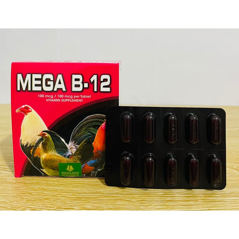 MEGA B12 - VỈ 10 VIÊN - Tăng bo, bổ sung sắt cho gà