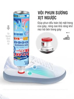 Bình Xịt Khử Mùi Hôi Chân Hôi Giày Nhật Bản Hạn Chế MỒ HÔi CHÂN Kháng Khuẩn Mát Lạnh Hương Thêm Giữ Cực Lâu Dài 9