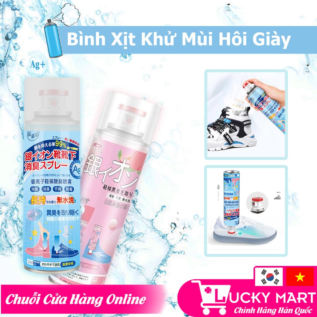 Bình Xịt Khử Mùi Hôi Chân Hôi Giày Nhật Bản Hạn Chế MỒ HÔi CHÂN Kháng Khuẩn Mát Lạnh Hương Thêm Giữ Cực Lâu Dài