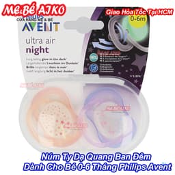 Vỉ 2 Núm Ty Ngậm Dạ Quang Cho Bé Từ 0-6 Tháng Philips Avent SCF- 2 Chiếc/hộp (Dạng Núm Dẹp) 3