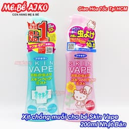 Xịt chống muỗi cho bé Skin Vape 200ml Nhật Bản 1