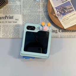 [CÓ SẴN] Kèm dây - Ốp Z Flip 8- Z Flip4 - Z Flip6 - Flip7 5G charm mùa hè dễ thương kèm dây và thanh bảo vệ bản lề 2