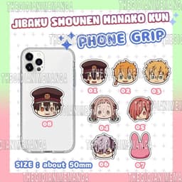 Giá đỡ Dây treo điện thoại Jibaku Shounen Hanako-kun ver FACE móc khóa anime chibi griptok tiện lợi phone mica acrylic 1