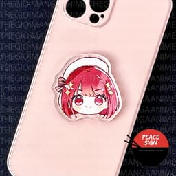 (mua 1 tặng 1) Giá đỡ dây treo điện thoại OSHI NO KO ĐẦU TO Đứa Con Của Thần Tượng anime chibi mica griptok pop 3