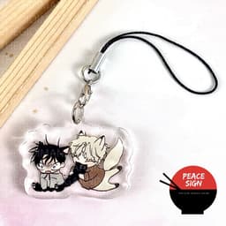 (mua 1 tặng 1) Giá đỡ Dây treo điện thoại manhua LOW TIDE IN THE TWILIGHT Đêm Bên Làn Nước BL chibi griptok acrylic 5
