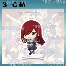 (mua 1 tặng 1) (3CM) Mô hình standee FAIRY TAIL ver ĐI Hội pháp sư tượng mica acrylic anime chibi trang trí 5