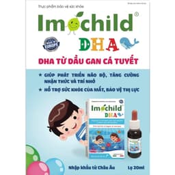DHA Cá Tuyết Châu Âu IMỌCHILD Giúp Bé Phát Triển Não Bộ, Tăng Cường IQ, Nhận Thức, Trí Nhớ, Bảo Vệ Thị Lực - 20ml 2