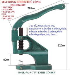 Máy + bộ cối và 100 khoen mắt cáo size 4mm, 5mm 2