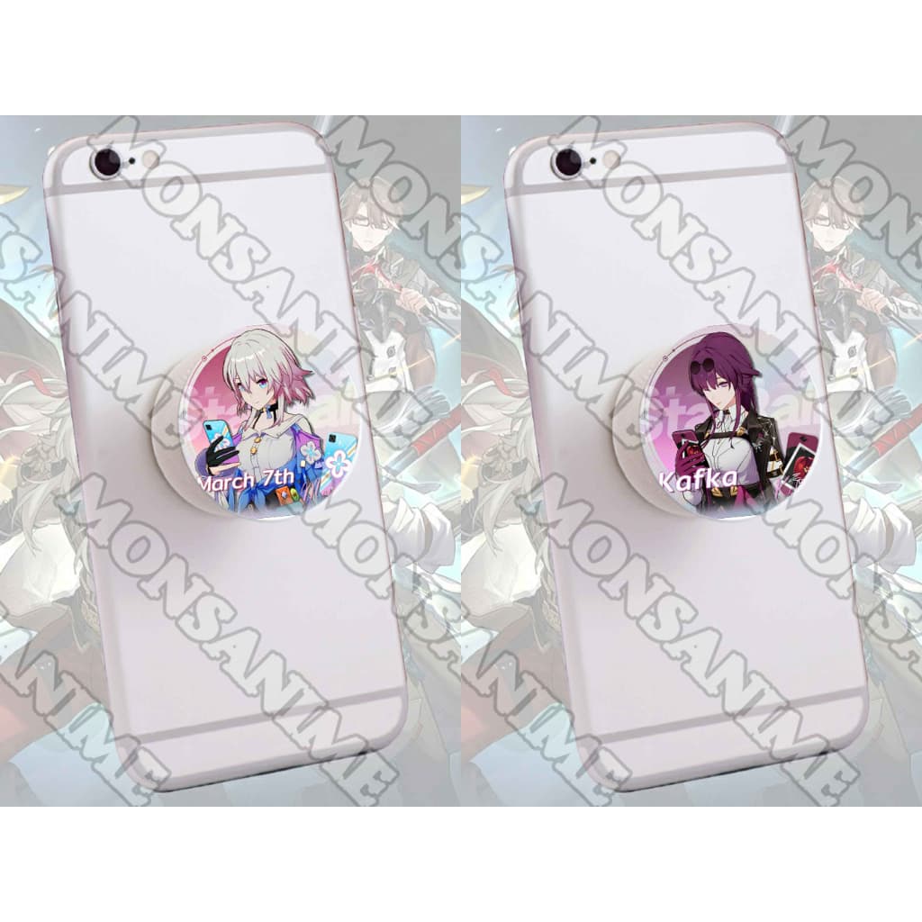 Giá đỡ điện thoại HONKAI STAR RAIL pop socket in hình game anime chibi tiện lợi xinh xắn