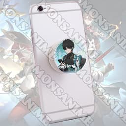 Giá đỡ điện thoại HONKAI STAR RAIL pop socket in hình game anime chibi tiện lợi xinh xắn 3