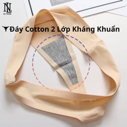 Quần Lót Lọt Khe Không Viền Chất Liệu Su Đúc Thông Thoáng Đáy Cotton Kháng Khuẩn 5