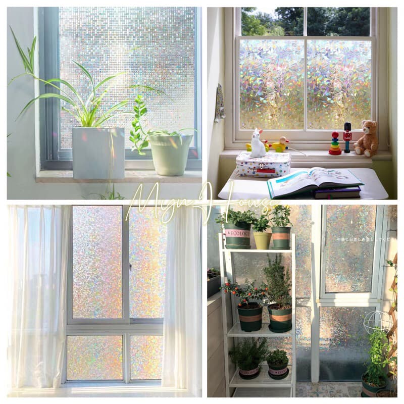 [MynHouse] Decal DÁN KÍNH, CỬA SỔ cầu vồng, cách nhiệt, chắn ánh sáng mặt trời và tia UV, có sẵn keo