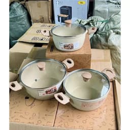 Nồi chống dính vân đá đủ size 20cm, 22cm, 24cm tay cầm chống nóng dùng cho mọi loại bếp 4