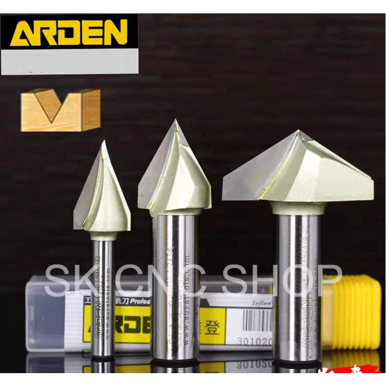 ARDEN A0304 A0310 - Mũi dao phay vát cạnh 90 Độ 60 ĐỘ 45 ĐỘ  - SK CNC SHOP