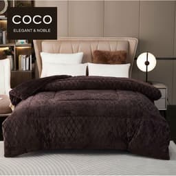 Chăn Lông Thỏ Coco - Chăn Đắp Đại Hàn Nhập Khẩu Chính Hãng Kích Thước 2mx2m3 nhà miu bedding 7