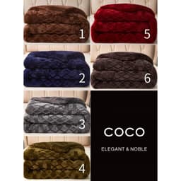 Chăn Lông Thỏ Coco - Chăn Đắp Đại Hàn Nhập Khẩu Chính Hãng Kích Thước 2mx2m3 nhà miu bedding 2