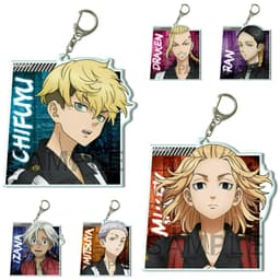 (mua 1 tặng 1) Móc khóa mica TOKYO REVENGERS ver CHỮ VUÔNG hình in 2 mặt 1
