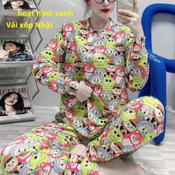 Set Đồ Bộ Nữ Ủ Kem Bigsize Tay Dài Quần Dài Thun Xốp Bộ Mặc Nhà Thu Đông Mềm Mịn Ấm Áp UK68 LIMO 7