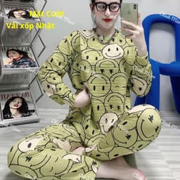 Set Đồ Bộ Nữ Ủ Kem Bigsize Tay Dài Quần Dài Thun Xốp Bộ Mặc Nhà Thu Đông Mềm Mịn Ấm Áp UK68 LIMO 6