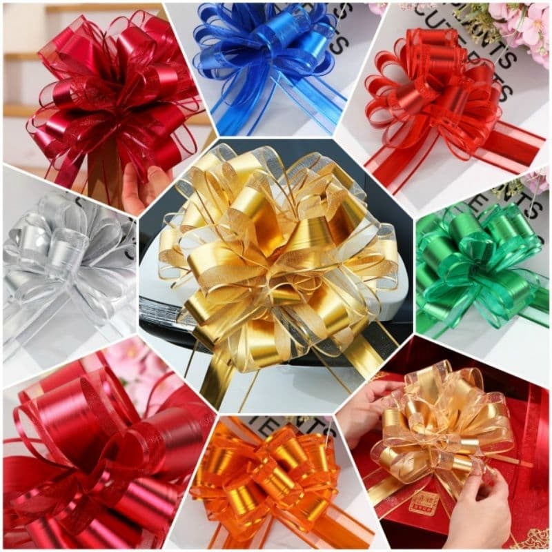 Combo 20 Nơ Tú Cầu Trang Trí Giỏ Quà