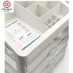 Tủ Đựng Mỹ Phẩm Để Bàn Việt Nhật 3636, Kệ Mỹ Phẩm 4 Tầng - DOMUS 4