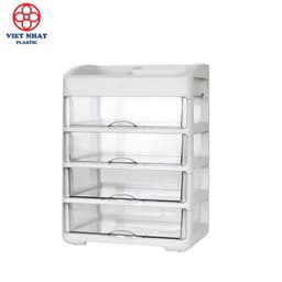 Tủ Đựng Mỹ Phẩm Để Bàn Việt Nhật 3636, Kệ Mỹ Phẩm 4 Tầng - DOMUS 6