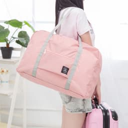 Túi xách du lịch gấp gọn, mỏng nhẹ, chống nước, Có thể treo trên thanh kéo vali, 5Màu 8