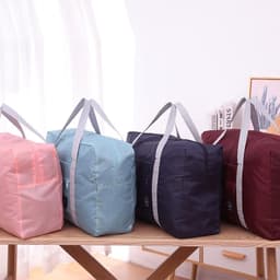 Túi xách du lịch gấp gọn, mỏng nhẹ, chống nước, Có thể treo trên thanh kéo vali, 5Màu 5