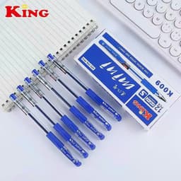 Hộp 12 cây bút gel mini King K009 xanh, tím, đỏ, đen giá sỉ 6