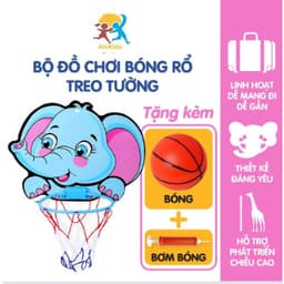 Bộ Đồ Chơi Vận Động Bóng Rổ Treo Tường Cho Bé Alokidtb Trò Chơi Thể Thao Kèm Bóng Chất Liệu Nhựa An Toàn Cho Bé 1