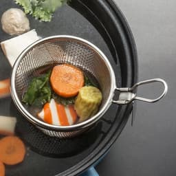 Giỏ Lưới Nhúng Lẩu, Mì CÓ MÓC GÀY  Vớt Đồ Chiên Vớt Ráo Dầu Mỡ 5