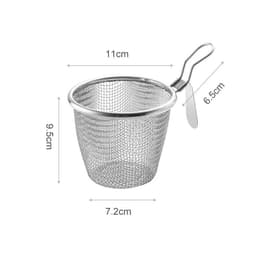 Giỏ Lưới Nhúng Lẩu, Mì CÓ MÓC GÀY  Vớt Đồ Chiên Vớt Ráo Dầu Mỡ 7