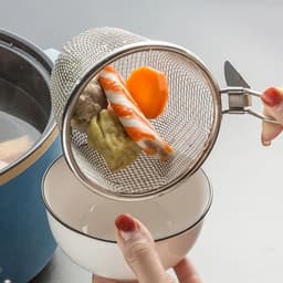 Giỏ Lưới Nhúng Lẩu, Mì CÓ MÓC GÀY  Vớt Đồ Chiên Vớt Ráo Dầu Mỡ 8