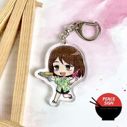 (mua 1 tặng 1) ( NGHỈ MÁT ) Móc khóa JUJUTSU KAISEN Chú Thuật Hồi Chiến anime chibi mica trong acrylic xinh xắn 4